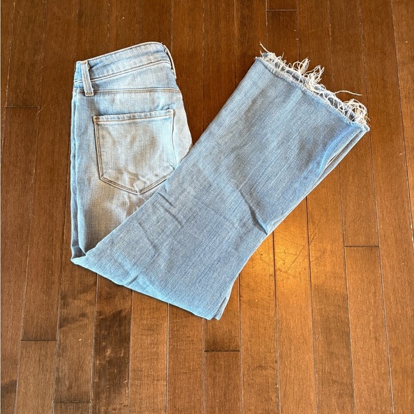 L'AGENCE Sofia Light Blue High Rise Cropped Flare Jeans size 25 - Picture 7 of 16